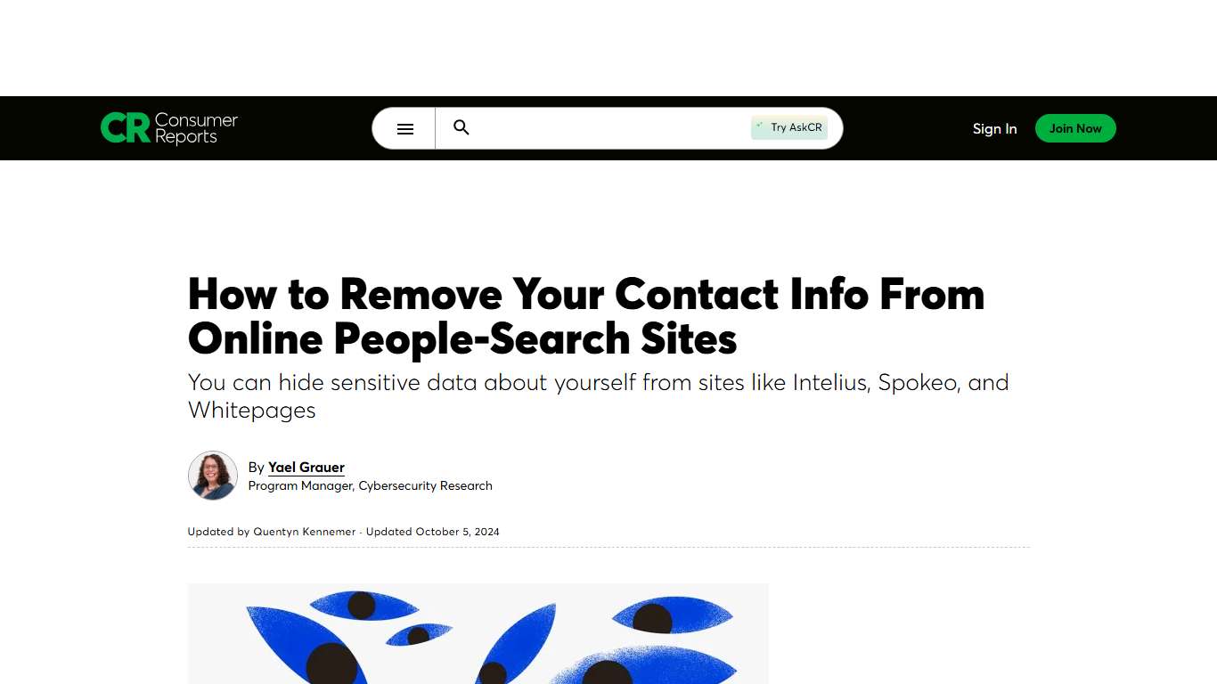 Delete Your Information From People-Search Sites - Consumer Reports
